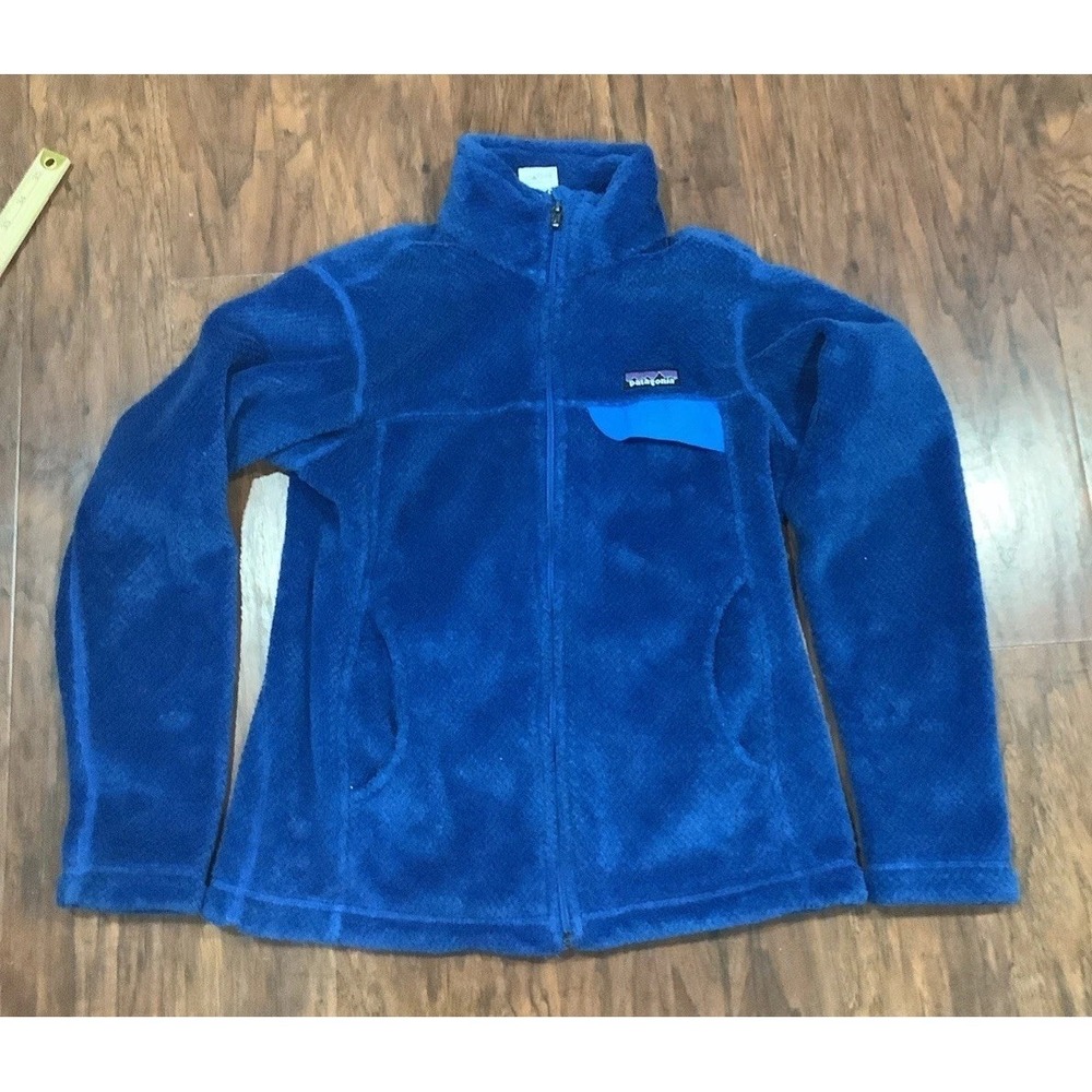 Patagonia Womens Sweater Small Blue Re-Tool‎ Snap T Fleece Pullover Sweatshirt